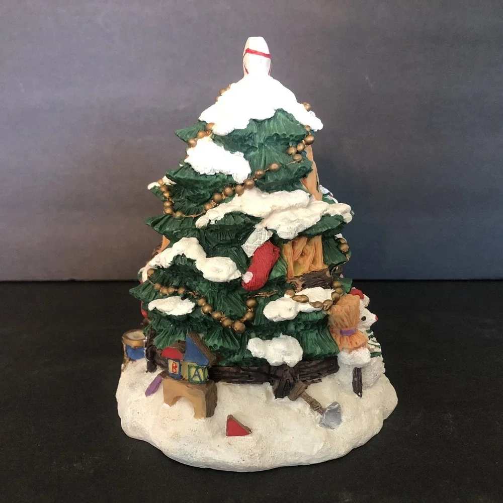 A Birthday to Cherish Christmas Figurines with Tree Mice Holiday Box Resin